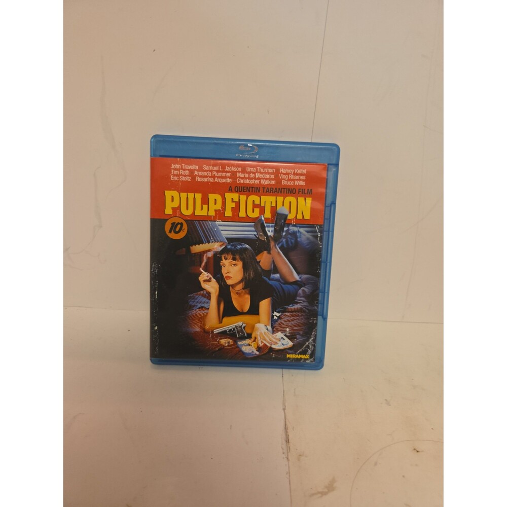 Pulp Fiction Blu ray Movie Quentin Tarantino Uma Thurman John Travolta Cult Clas